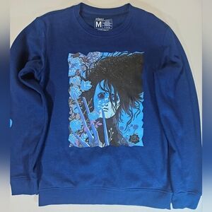 Edward Scissorhands Sweater Mens Medium Blue Lootwear Exclusive Movie Sweatshirt